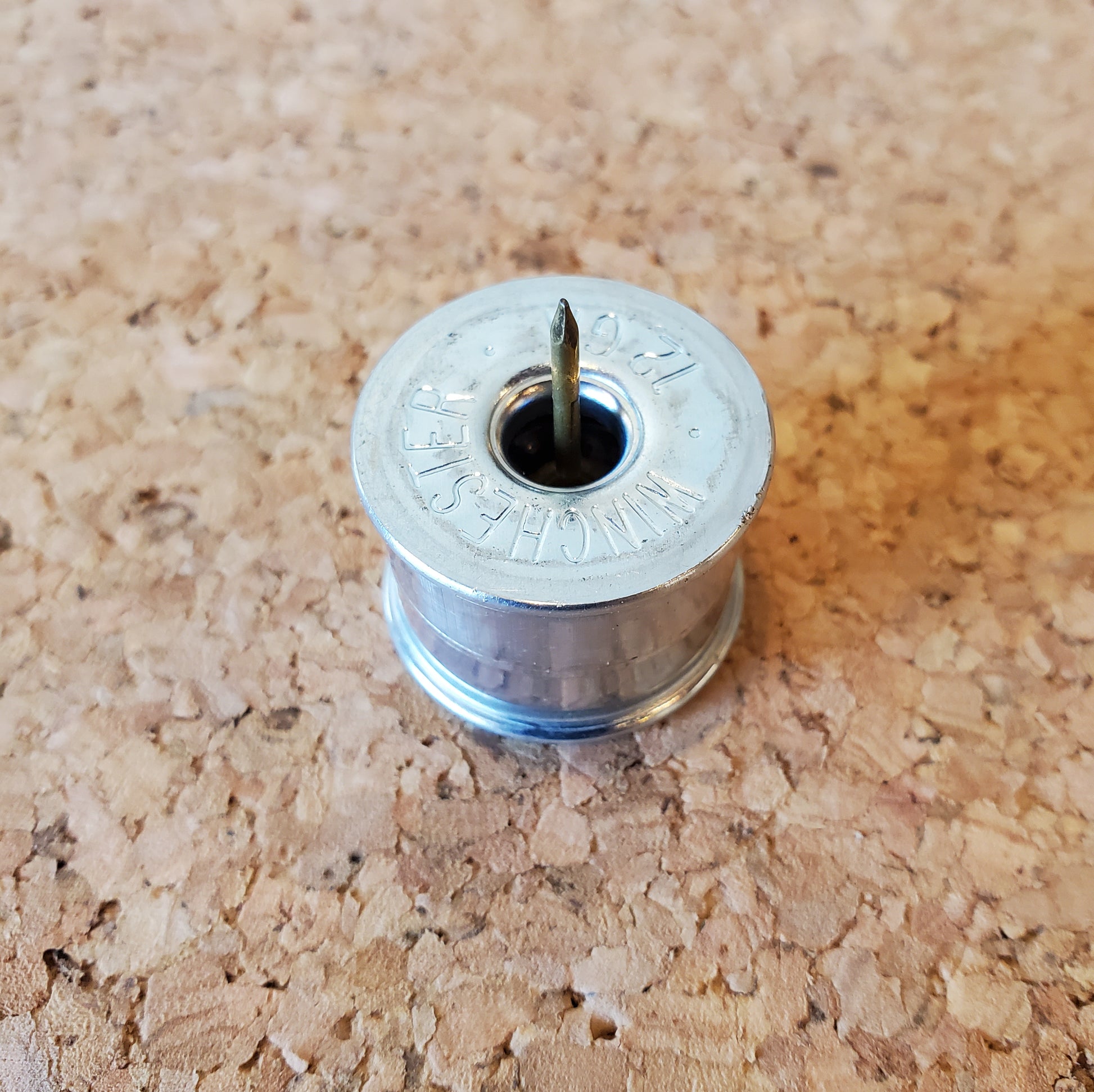 12 Gauge Shotgun Shell Push Pin back