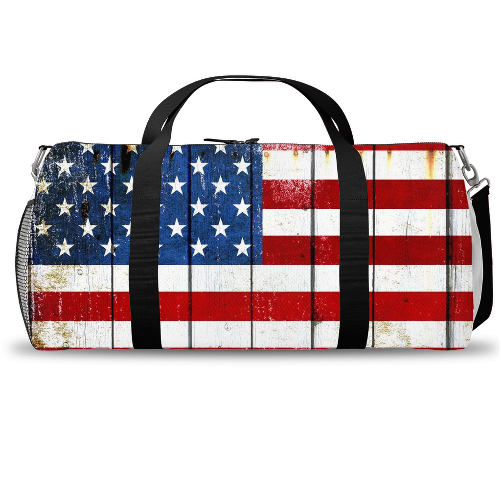 America Themed Travel Accessories - American Flag Duffle Bags