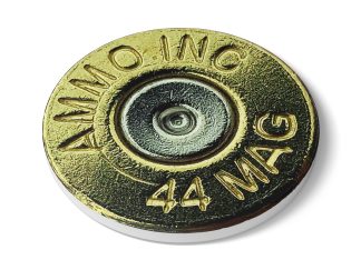 44 Magnum Case Head Print on Ceramic Coaster